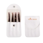 White Leather Tweezers Set